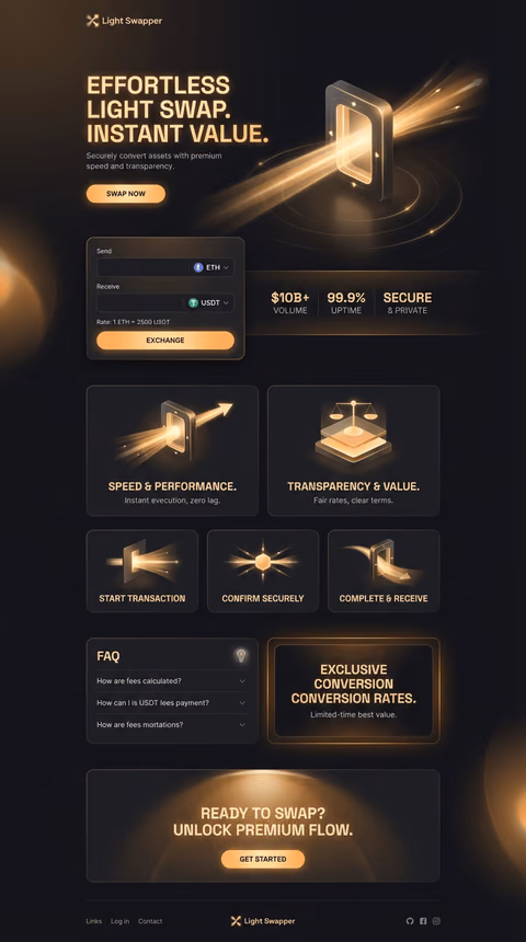 Exchanger design style — option 1