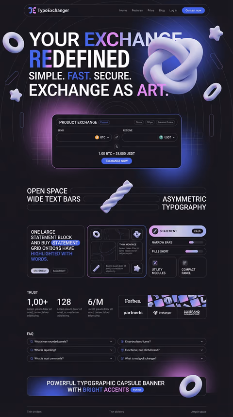 Exchanger design style — option 7