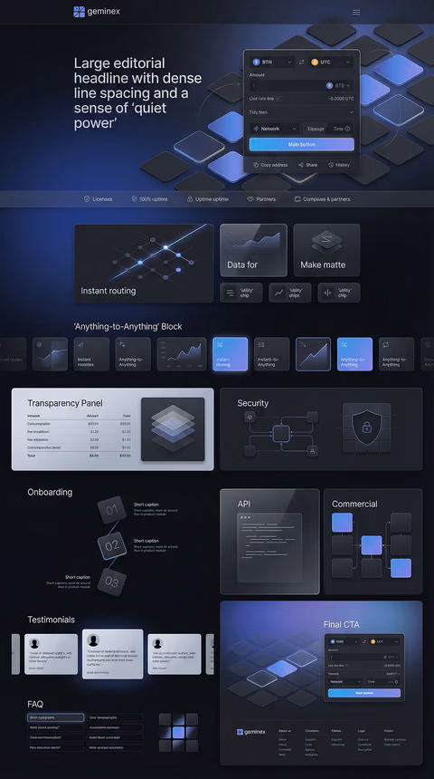 Exchanger design style — option 31